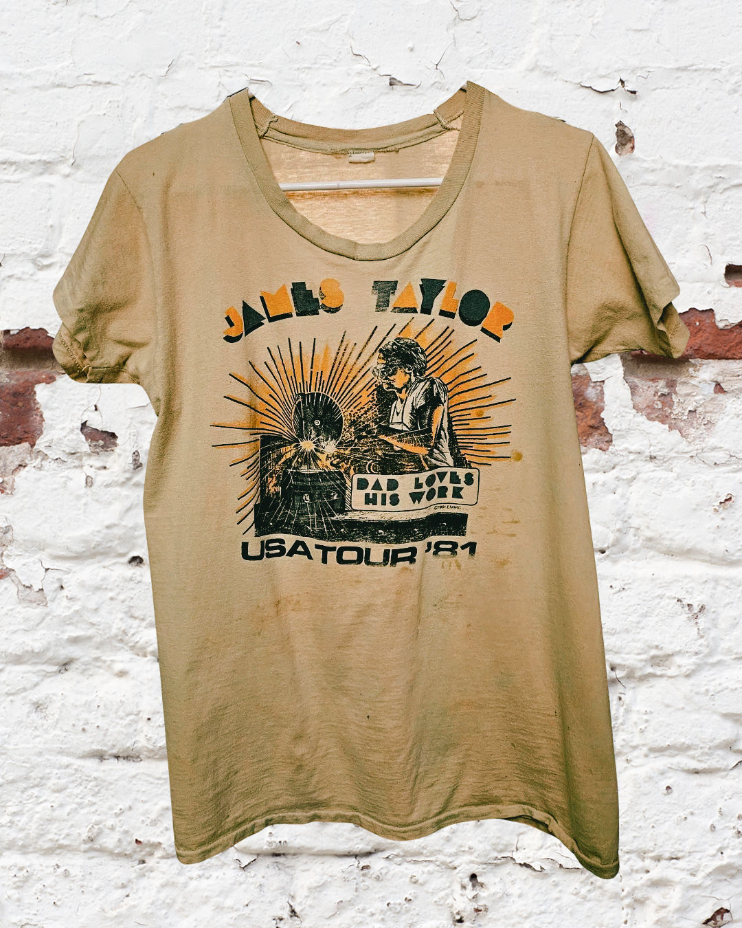 James Taylor 1981 USA Tour Shirt