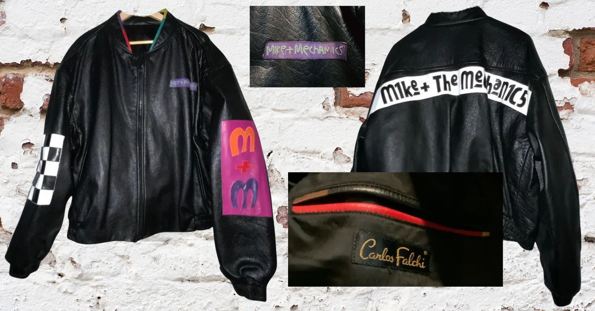 1989 Mike & the Mechanics-Carlos Falchi RARE! Shrunken Water Buffalo Jacket